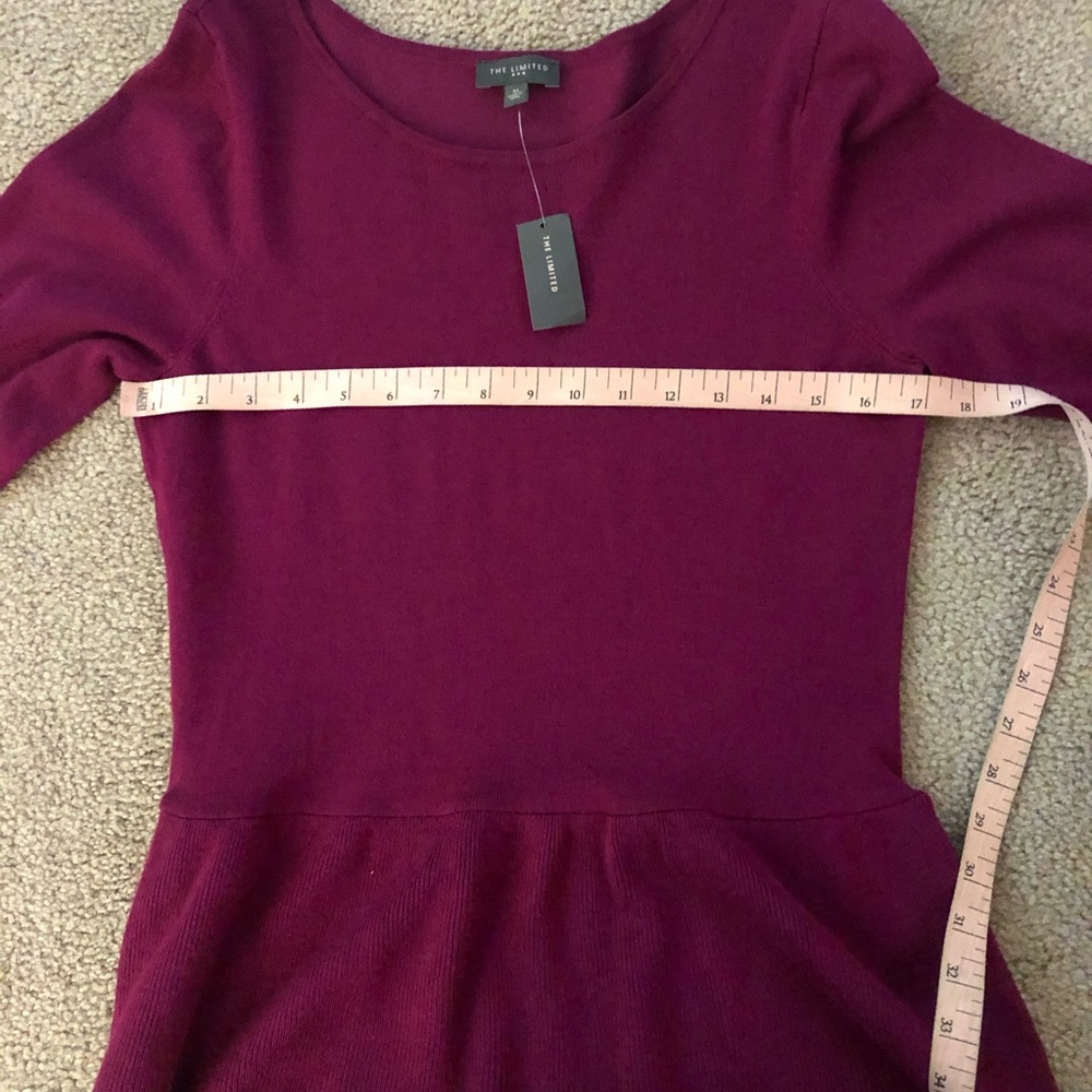 The Limited peplum sweater NWT - Picture 6 of 6